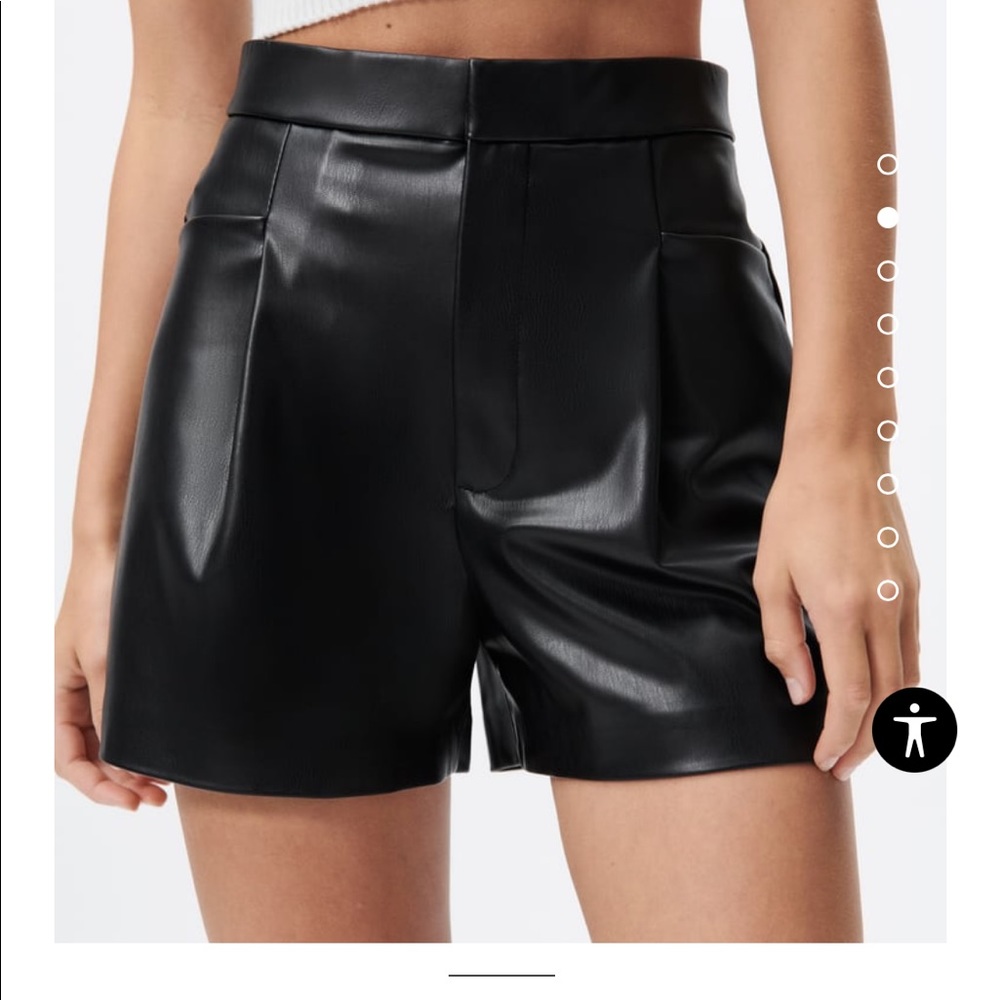 Zara Faux Leather Shorts